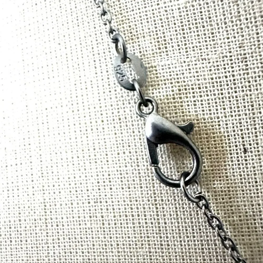 Vintage Crystal Drop Pendant Necklace vintage faceted
